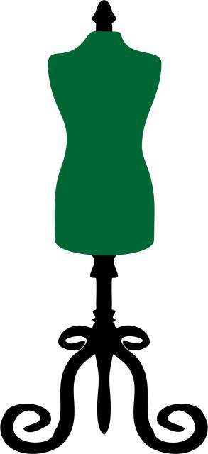 KIT - Dress Mannequin Appliques (Color: Green, Price: KIT with FUSIBLE)
