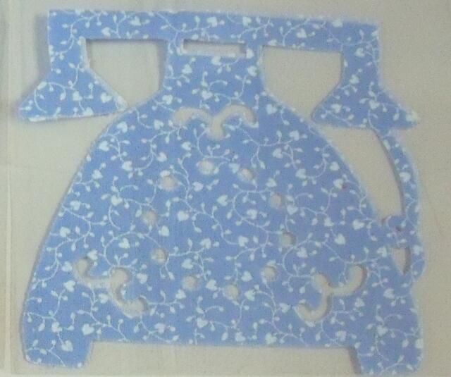 Appliques - Telephone  (Price: Price, Color: blue floral)