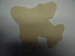 Airplane Laser Cut Appliques (Size: 6"W, Color: Tan/Beige )