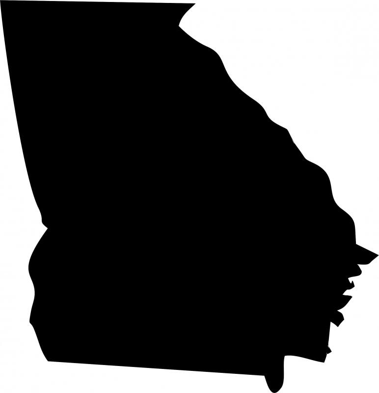 Georgia Silhouette Laser Cut Appliques (Size: with FUSIBLE - 8"H)