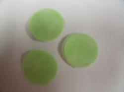 Christmas Holly Berries  Set of 3 Die Cut Appliques (Size: 3/4", Color: Tonal - Pastel Green)