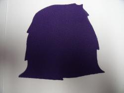 Haystack Laser Cut Appliques (Size: with FUSIBLE - 5"W, Color: Purple  )