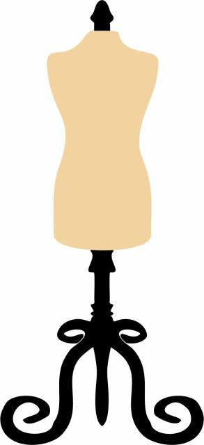 KIT - Dress Mannequin Appliques (Color: Beige, Price: KIT with FUSIBLE)