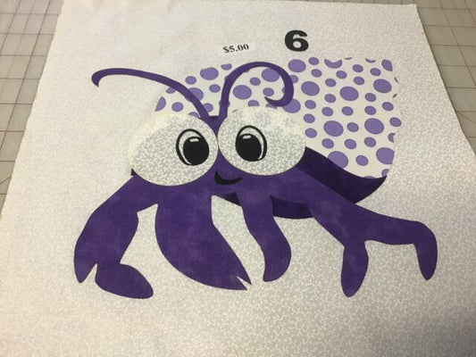 Kit - Crab Laser Cut Appliques (Color: Purple Shell , Price: normal)