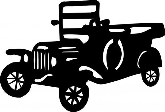 Antique Vintage 1910's Convertible Silhouette Laser Cut Appliques (Size: 8"H, Direction: facing left)
