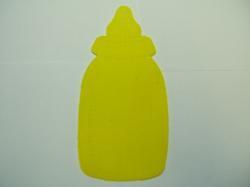 Baby Bottle Laser Cut Appliques (Size: with FUSIBLE - 5"H, Color: Yellow )