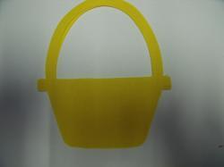 Basket Laser Cut Appliques (Size: 4"H, Color: Yellow )