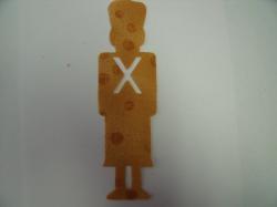 Christmas Toy Soldier Laser Cut Appliques (Size: 5"H, Color: Gold Baubles)