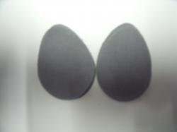 Easter Egg Laser Cut Appliques (Size: 4"H, Color: Gray)