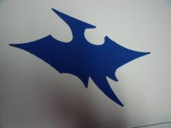 Dinosaur - Pterodactyl Laser Cut Appliques (Size: 5"W, Color: Blue  , Direction: Facing left)