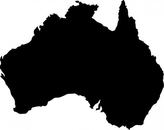 Australia Laser Cut Silhouette  (Size: 9"W)