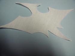 Dinosaur - Pterodactyl Laser Cut Appliques (Size: 5"W, Color: White , Direction: Facing right)