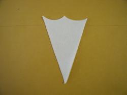 Ice Cream Cone Laser Cut Appliques (Size: 6"H, Color: White )