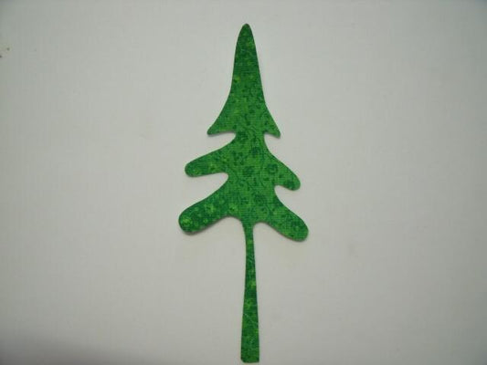 Cedar Tree Laser Cut Appliques  (Size: 5"H, Color: Tonal - Green)