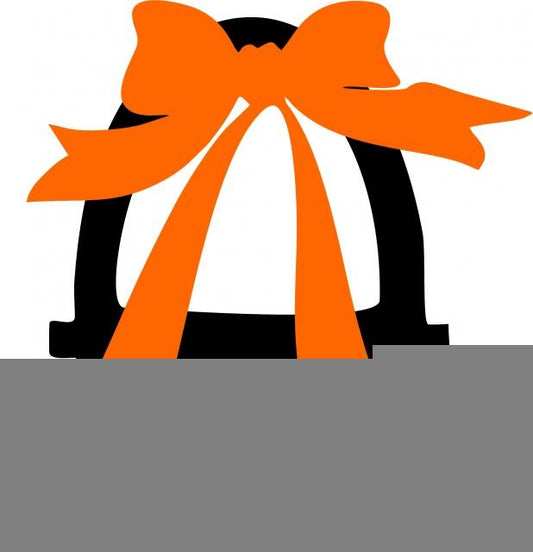 Flower Girl Basket with Bow Appliques (Color: Orange Bow, Size: 8"H)