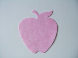 Apple Laser Cut Appliques (Size: 5"H, Color: Tonal - Pastel Pink  )