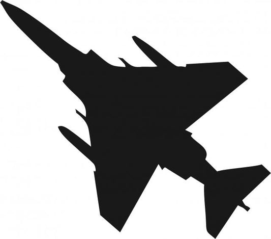 Jet #1 Silhouette Laser Cut Appliques (Size: with FUSIBLE - 9"H, Direction: facing rleft)