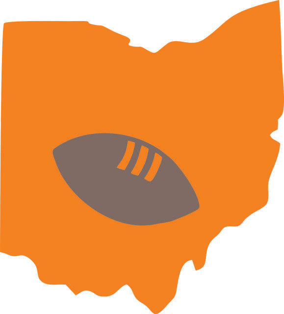 KIT - Cowboy Boots & Hat (Color: Orange with Football, Price: Kit)