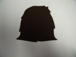 Haystack Laser Cut Appliques (Size: with FUSIBLE - 5"W, Color: Brown  )