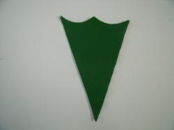 Ice Cream Cone Laser Cut Appliques (Size: With FUSIBLE- 5"H, Color: Green  )