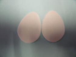 Easter Egg Laser Cut Appliques (Size: 5"H, Color: White  )