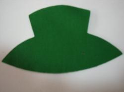 Hat Laser Cut Appliques (Size: with FUSIBLE - 5"W, Color: Green)
