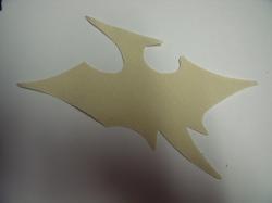 Dinosaur - Pterodactyl Laser Cut Appliques (Size: 5"W, Color: Tan/Beige , Direction: Facing right)