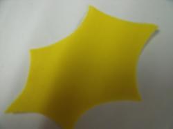 Christmas Holly Laser Cut Appliques (Size: 5"H, Color: Yellow  )