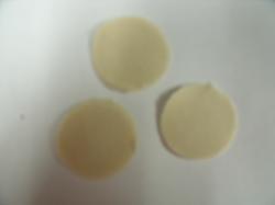 Christmas Holly Berries  Set of 3 Die Cut Appliques (Size: 1/2", Color: Tan/beige  )