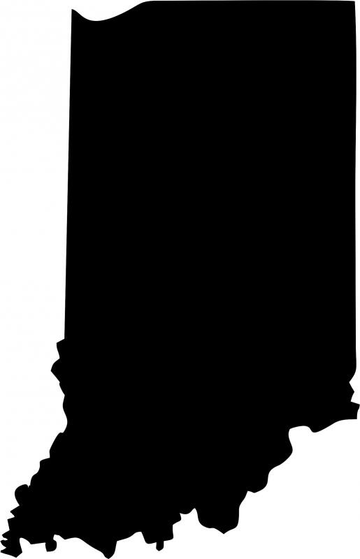 Indiana Silhouette Laser Cut Appliques (Size: with FUSIBLE - 9"H)