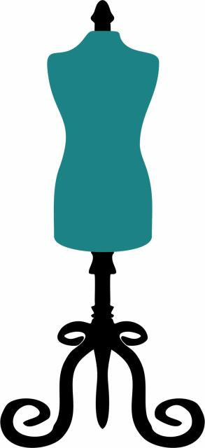 KIT - Dress Mannequin Appliques (Color: Teal, Price: kit)