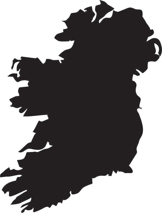 Ireland Silhouette Laser Cut Appliques (Size: 10"H)