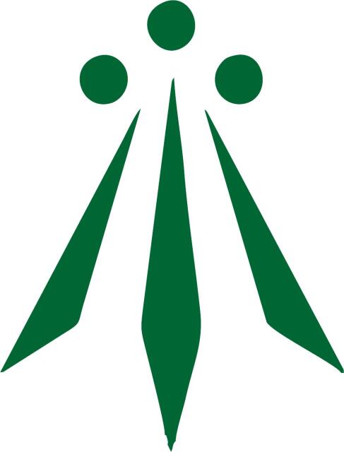 Celtic Awen Silhouette Laser Cut Appliques (Size: 7"W, Color: Dark Green)