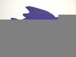Fish Laser Cut Appliques (Size: with FUSIBLE - 4"W, Color: Purple  , Driection: Facing left)