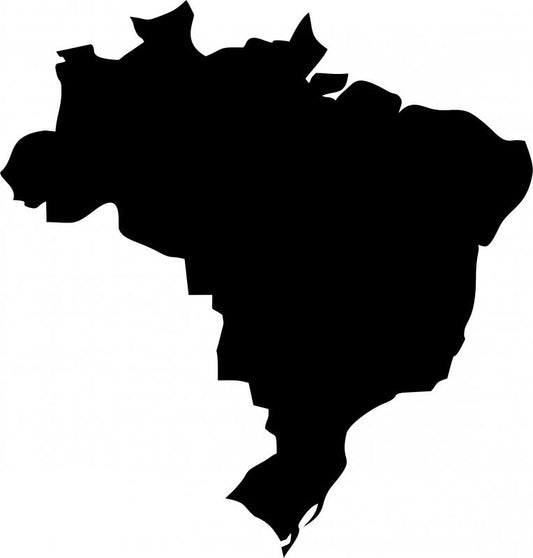 Brazil Silhouette Laser Cut Appliques (Size: 10"H)