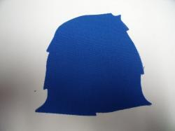 Haystack Laser Cut Appliques (Size: with FUSIBLE - 6"W, Color: Blue )
