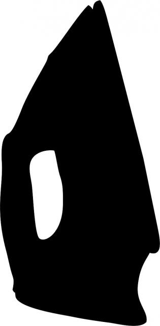 Iron Silhouette Laser Cut Silhouette (Size: WITH Fusible  4"W, Direction: facing right)