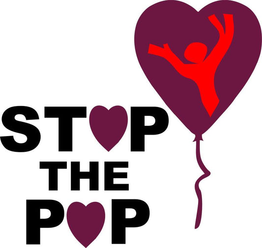 KIT - Aneursym Awareness Stop the Pop Laser Cut Applique  (Price: KIT with FUSIBLE )