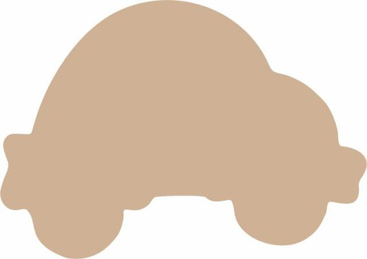 Car Laser Cut Appliques (Size: 4"W - ADD FUSIBLE , Color: Tan/Beige  )