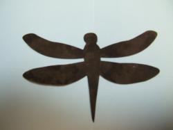 Dragonfly Laser Cut Appliques (Size: 5"W, Color: Brown  )