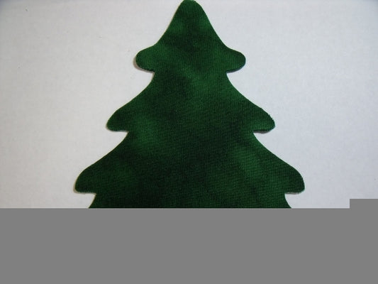 Christmas Tree Laser Cut Appliques (Size: 4"H, Color: Evergreen)