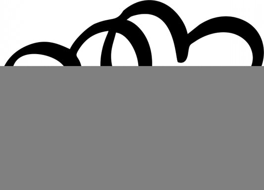 Double Heart Silhouette Laser Cut Appliques (Size: 8"W, Color: black)