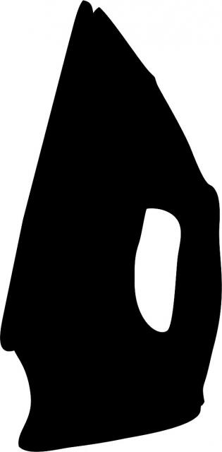 Iron Silhouette Laser Cut Silhouette (Size: WITH Fusible - 7"W, Direction: facing left)