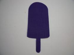 Ice Creamsicle Laser Cut Appliques (Size: 4"H, Color: Purple )