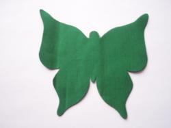 Butterfly Laser Cut Appliques (Size: 4"W, Color: Green  )