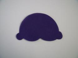 Ice Cream Scoop Laser Cut Appliques (Size: With FUSIBLE- 4"W, Color: Purple )
