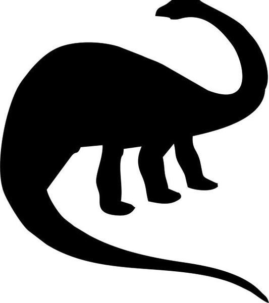 Brachiosaurus Silhouette Laser Cut Appliques (Direction: Facing left, Size: 12"W)