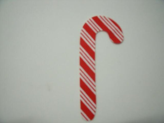 Christmas Candy Cane Laser Cut Appliques (Size: 5"H, Color: Peppermint Stripe, Direction: Facing right)