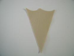 Ice Cream Cone Laser Cut Appliques (Size: With FUSIBLE- 4"H, Color: Tan/Beige )