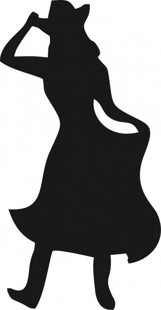 Cheyenne Dancing Silhouette Laser  Cut Appliques (Size: with FUSIBLE - 9"H, Direction: facing left)